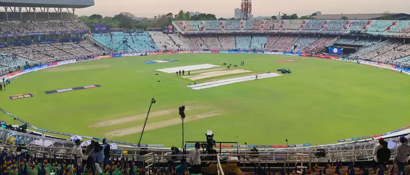 An empty ground before play