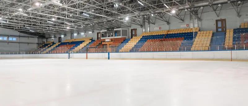 Fresh ice before the warm-up